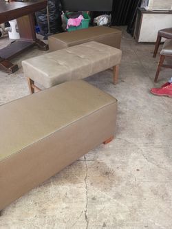 Leather Benches