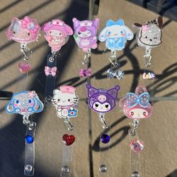 Hello Kitty and friends nurse ID badge reels
