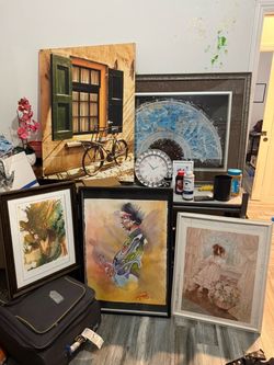 Mixed Lot of Framed Art Prints and Canvas