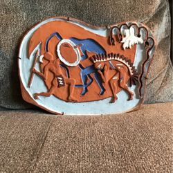 Hand-made Ceramic Plaque-ready for Hanging 