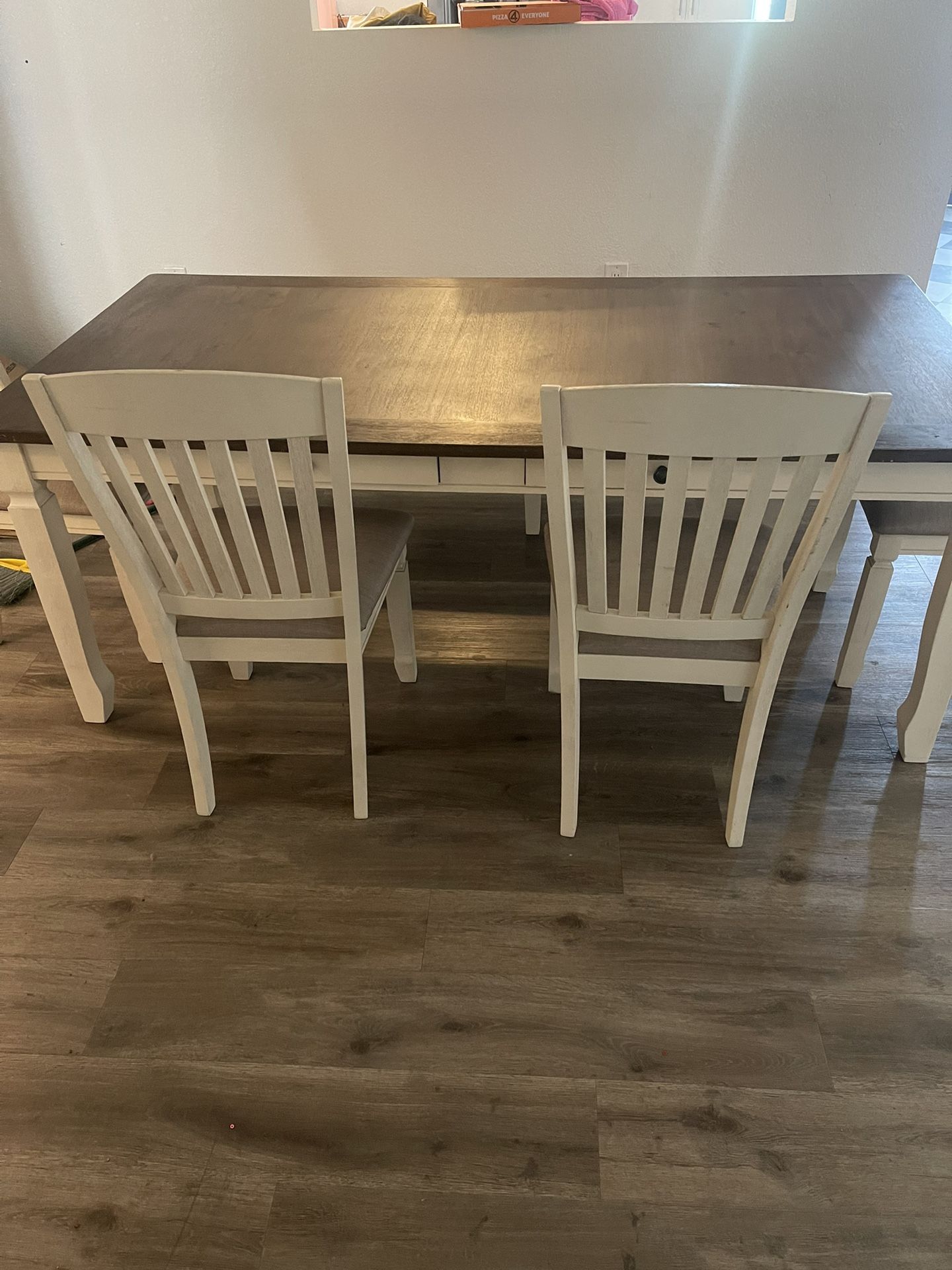 Farmhouse Style Wood Dining Table Set
