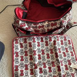 Hello Kitty Diaper Bag With Pads For Changing Babies