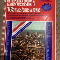 Vintage Metropolitan Boston & Eastern Massachusetts Map Album