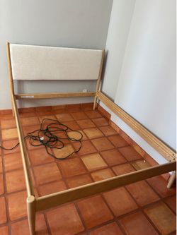 NIb plank and beam queen bed frame