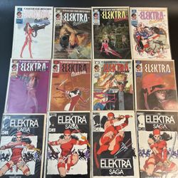 1986 Elektra Assassin #1-8 & 1984 Saga Frank Miller Series 1-4 Marvel Comics Lot