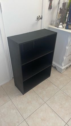 Small lightweight black bookcase