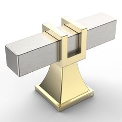 29 pieces Brushed Satin Nickel and Gold Cabinet $2 Each 
