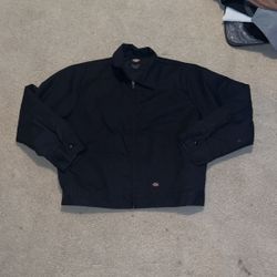 Like New Black Dickie Heavy Zip Up Jacket Size XLR