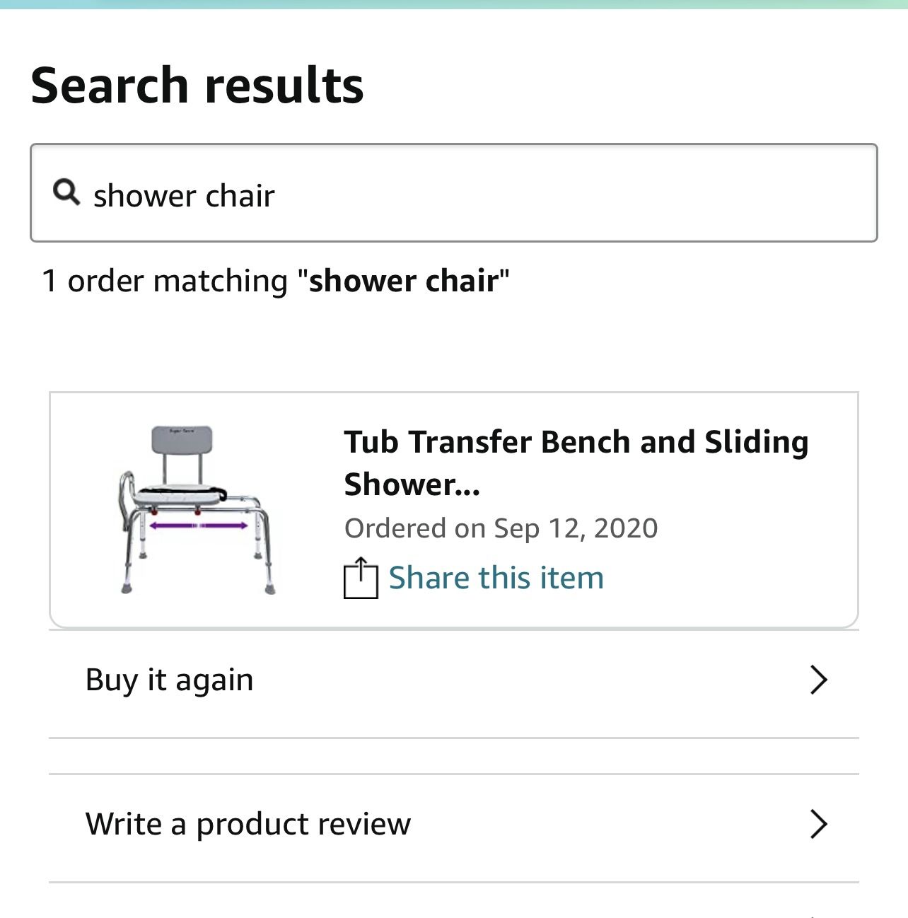 Shower bench