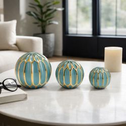 Ivypark Blue Orbs (Set of 3)