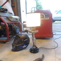 Hot Rod Art / Lamp  Made Out Of Chevy 350 Parts