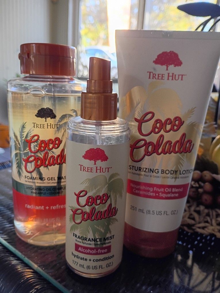 Tree Hut coco coloda Spray Lotion And Foaming Gel Wash