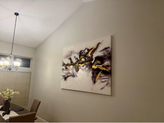 Large Abstract Painting 7’1” x 5’ 2” - Luxury Wall Art - Best Offer