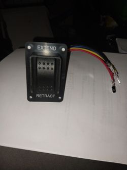 Extend Retract Rocker Switch with Wiring