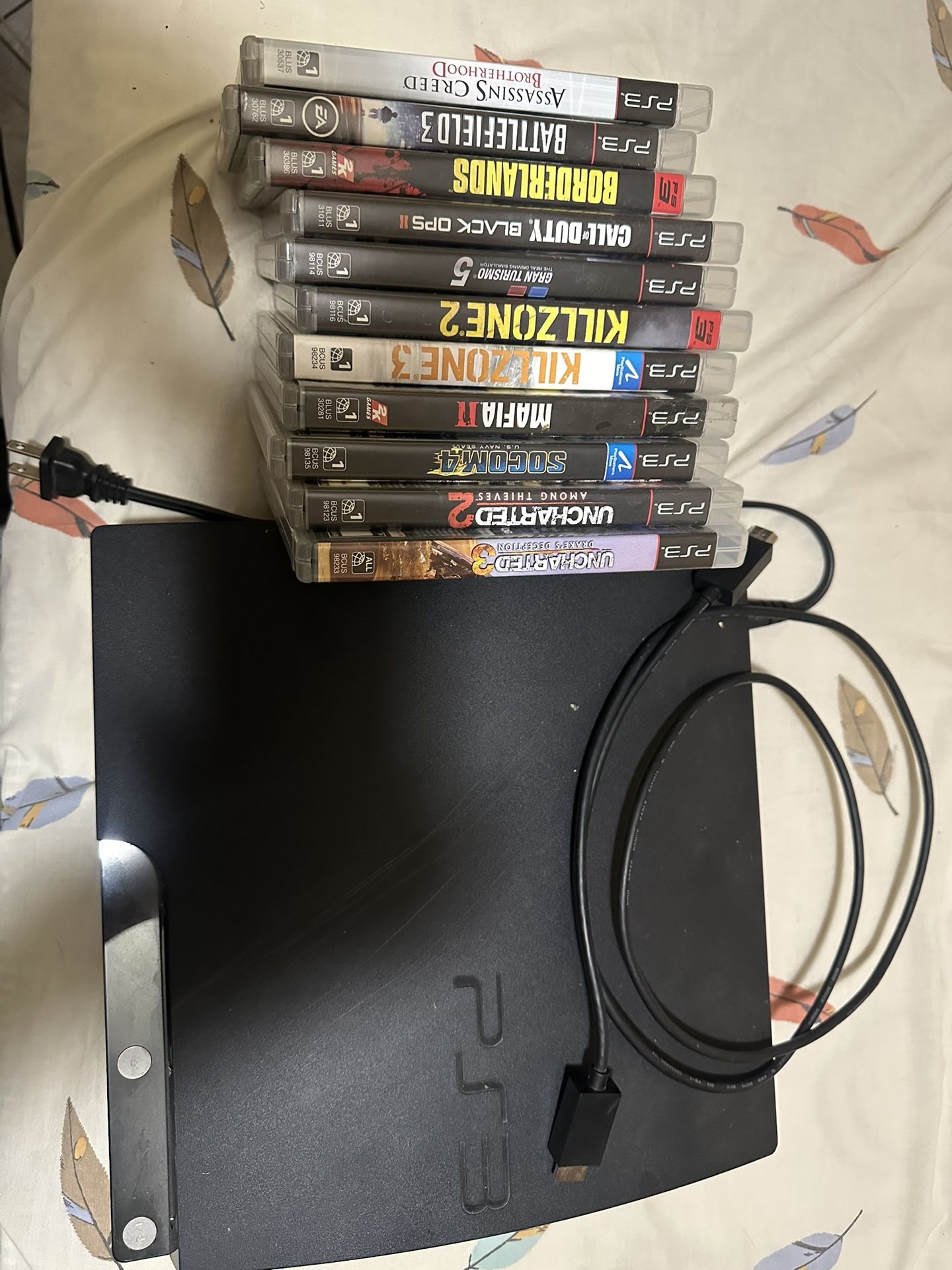 PS3 With Games (No Controller)