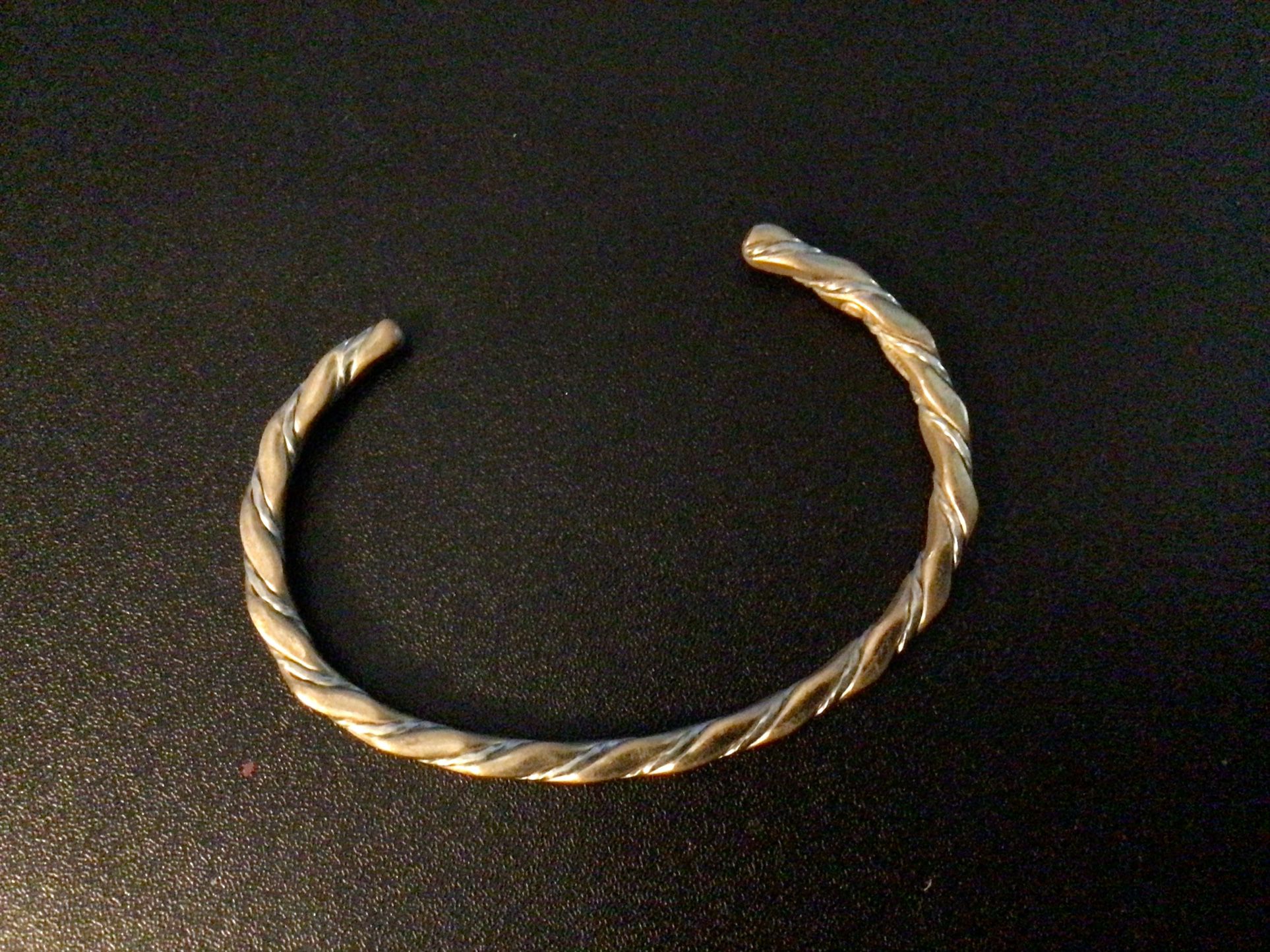 Sterling & Gold-Filled Twisted Cuff Bracelet