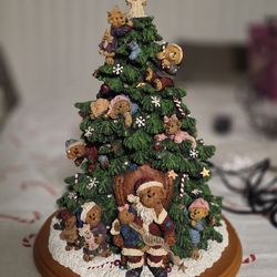Boyds Bears Danbury Mint Light Up Christmas Tree