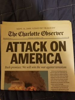 9/11 Charlotte Observer