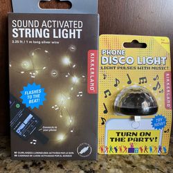 Lightning Iphone  Sound Activated Disco & String Light 