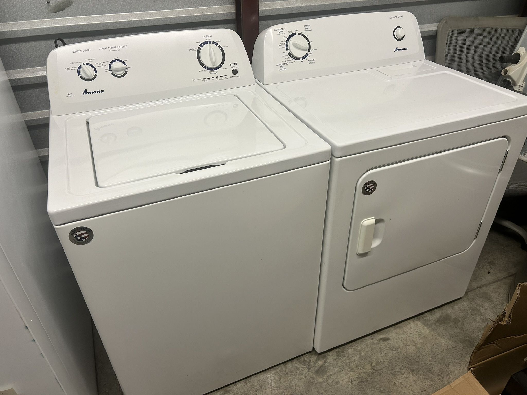 ✨ Amana Washer & Dryer Set – Clean, Works Perfect! Raleigh NC ✨