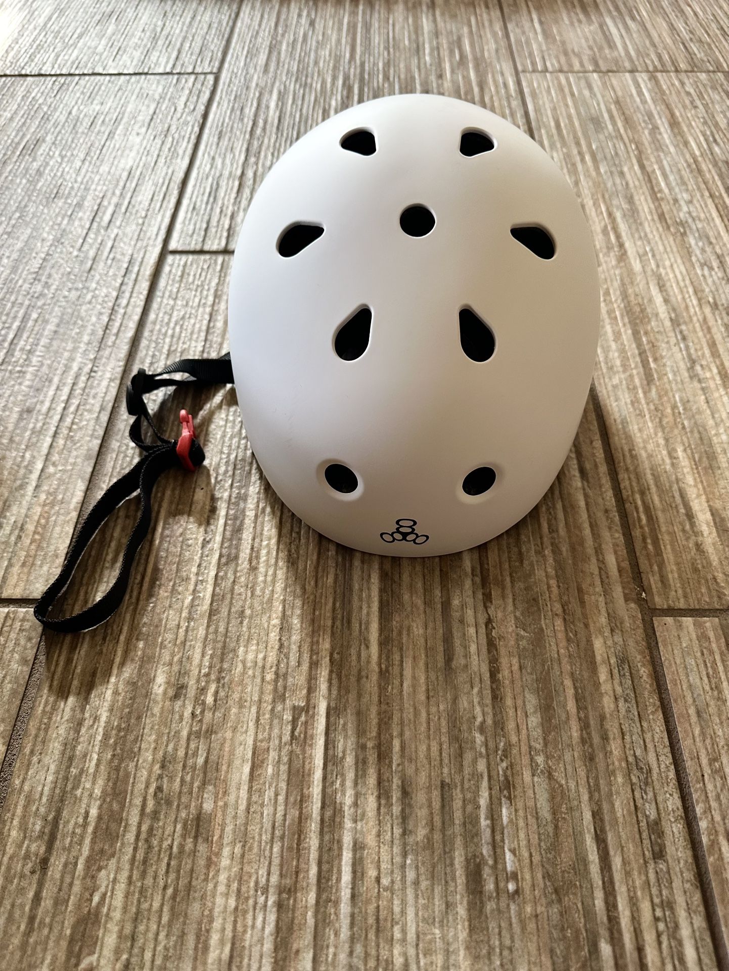 Triple Eight Dual-Certified Helmet – White Matte