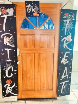 Halloween Porch Sign Banners