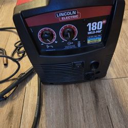 ln Electric Weld-Pak 180 Amp MIG Flux- Core Wire Feed Welder, 230V, Aluminum Welder with Spool Gun sold separately