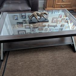 Coffee Table w Magazine /Book Placer