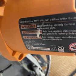Ridgid Miter Saw 