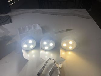 Picture Lights Set Of 3 White 