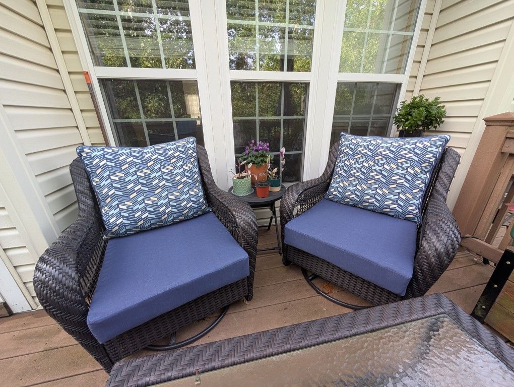 Outdoor Wicker Patio Chairs Cushions