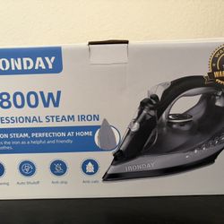 IronDay 1800W Professional Steam Iron – Brand New
