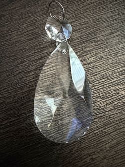 10 new beautiful clear glass chandelier lamp light hanging crystals