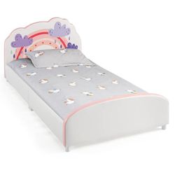Kids Twin Size Platform Bed Frame (New)