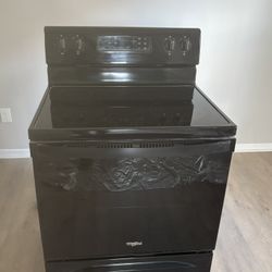 5.3 cu. ft. Electric Range with 4 Burner - Black