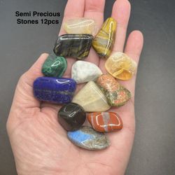 Semi Precious Stones 12 pcs 121g Total