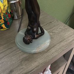 Antique Lamp With The Beautiful Base