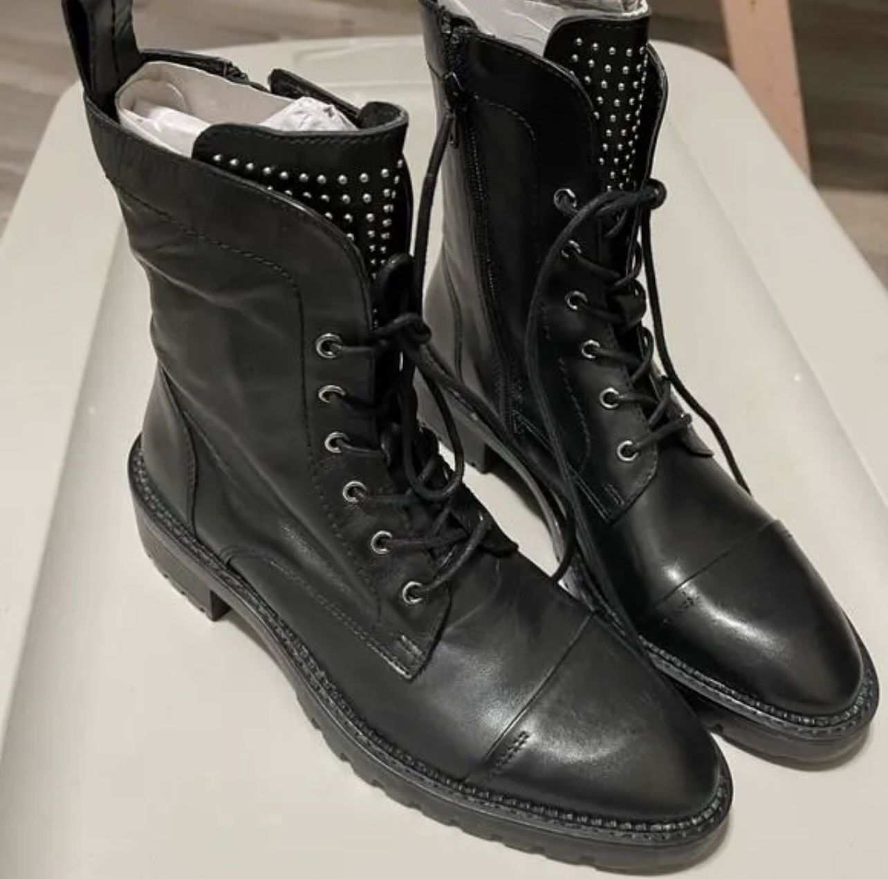 Zara Leather Boots 