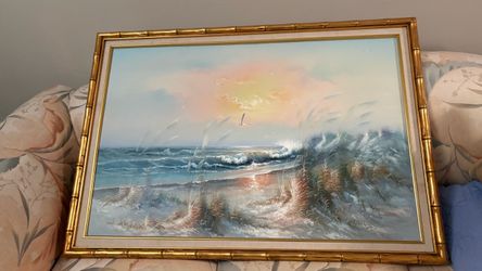 BEAUTIFUL & ELEGANT LANDSCAPE PAINTING 27” x 39-1/2”