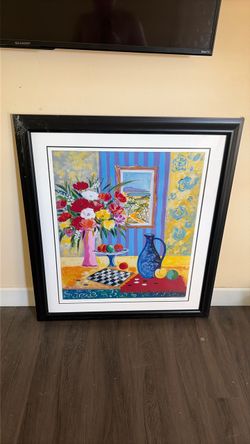 Large Framed Colorful Still Life Print