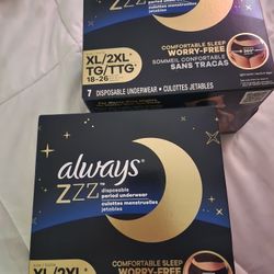 Always Period Underwear 2 Box