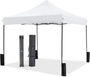 SB119: NEWBULIG 10x10 FT Pop Up Canopy Easy Up Tents for Camping Parties Events Beach Backyard Portable Outdoor Shelter Heavy Duty Instant Sun Shade w