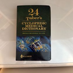 24 Tabers Cyclopedic Medical Dictionary