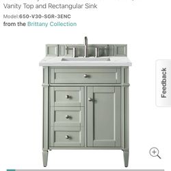 James Martin 30” Vanity 