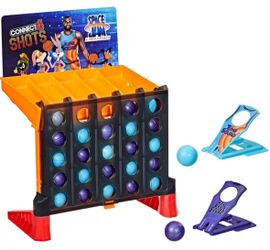 🏀 Hasbro Space Jam Connect 4 Game with LeBron James, 25 Balls, 2 Launchers (new)