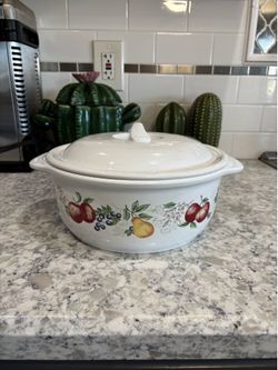 Vintage Corelle Coordinates Chutney Casserole Dish