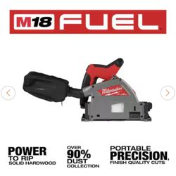 Milwaukee M18 FUEL 18V Lithium-lon Cordless Brushless 6-1/2 in. Plunge Cut Track Saw (Tool-Only)