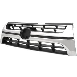 Chrome Front Grille Compatible with 2001-2002 Toyota 4Runner, ABS Replacement Bumper Grill for TO135400  Color Chrome (appearing Silver) B