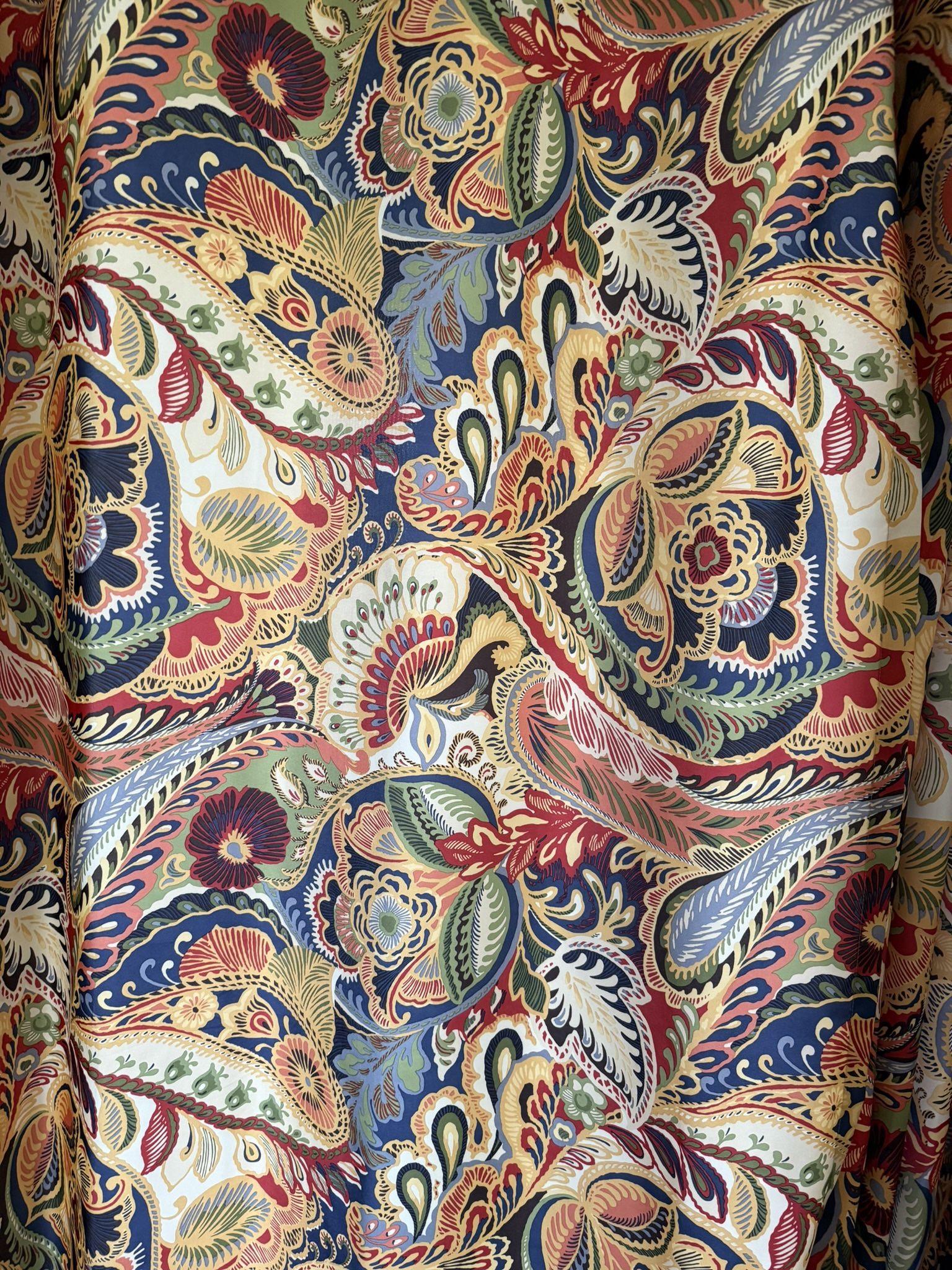 Curtains Colorful Paisley Grommet Cortinas