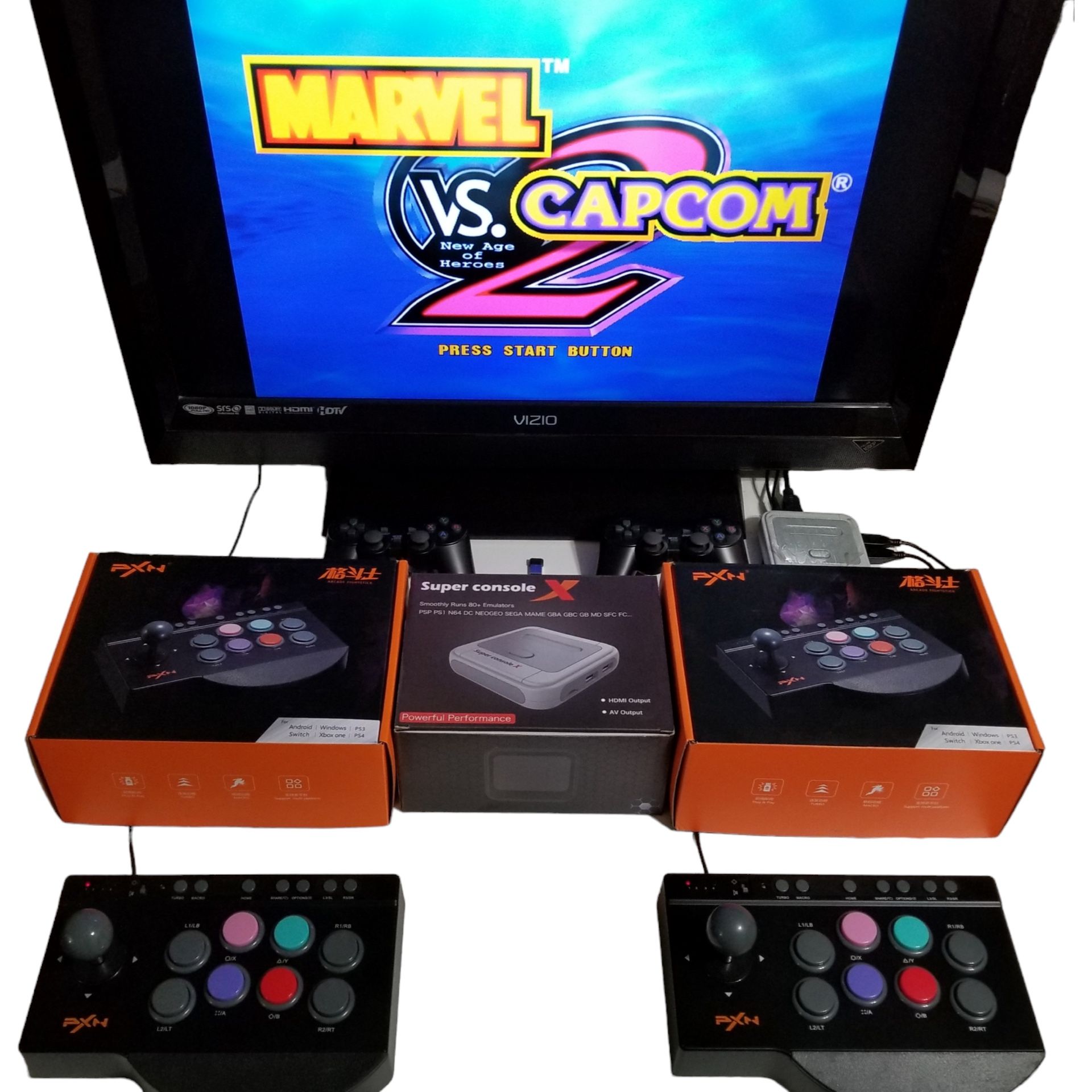 Super Console X Retro Arcade Console Bundle